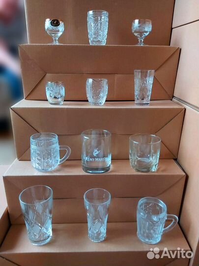Хрусталь: стаканы, фужеры, стопки, кружки, бокалы