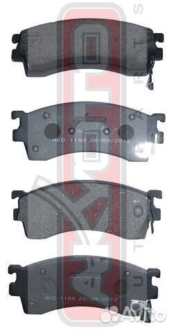 Колодки тормозные дисковые передние Akyoto AKD-118