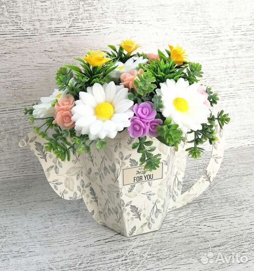 Букет цветов из мыла