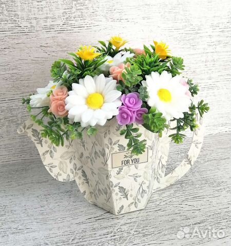 Букет цветов из мыла