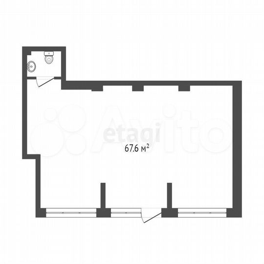 Продам помещение свободного назначения, 67.6 м²