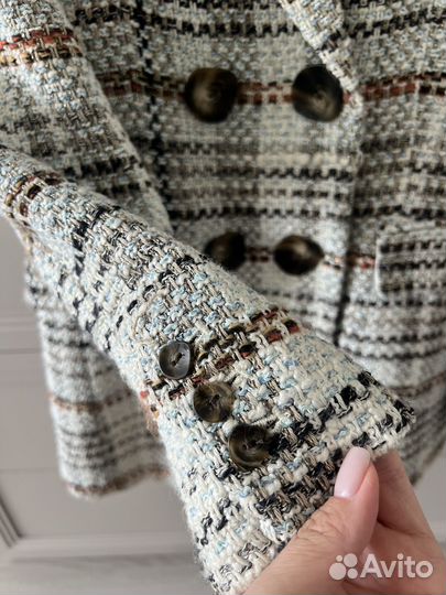 Твидовый жакет zara