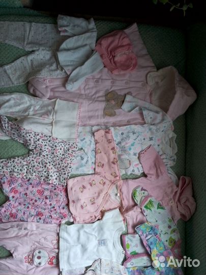 Боди, ползунки и комплекты пакетом для девочки