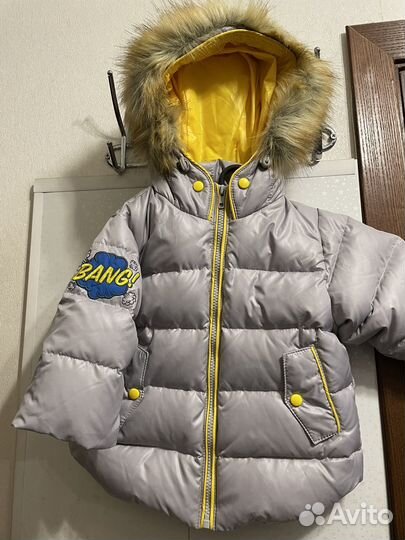 Бимоша, куртка пуховик детский, рост 74