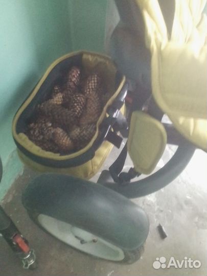 Велосипед коляска с ручкой