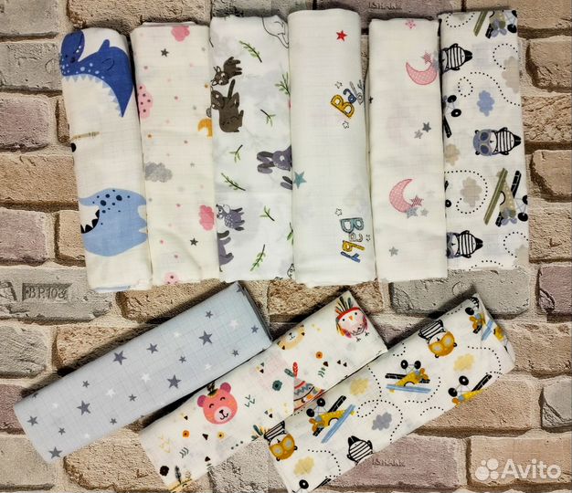 Пеленка муслиновая большая 90*120