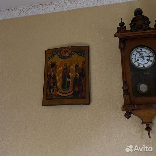 Икона «Всех скорбящих радости» 19 века 43х34 см