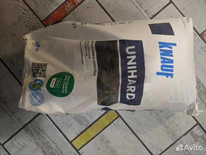 Шпаклёвка knauf unihard 20 кг