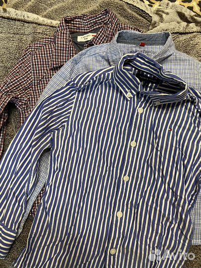 3 рубашки новые 116 Tommy, Ralph Lauren, Castro