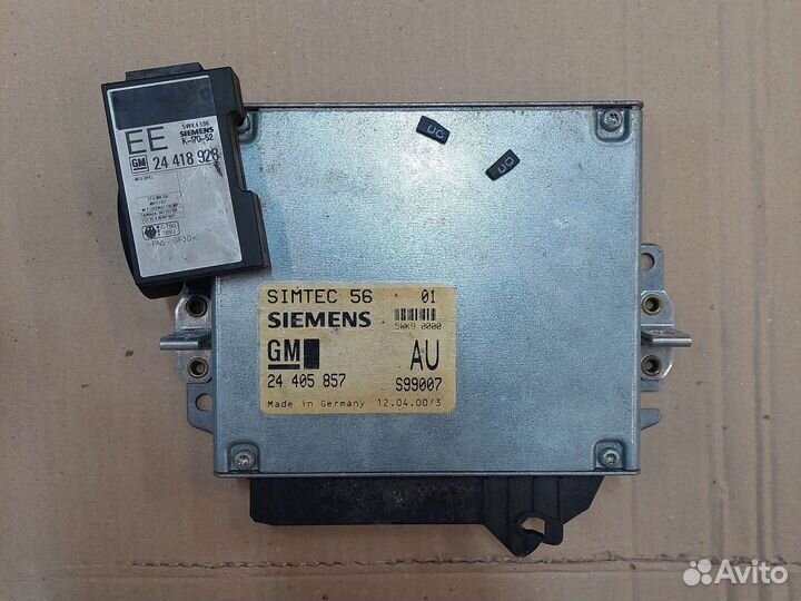 Эбу блок управления двигателем Opel Vectra B