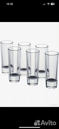 Рюмки стопки шоты икеа Гросей