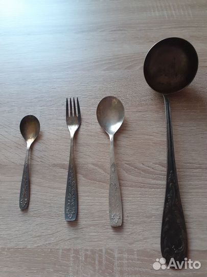 Столовые приборы мельхиор СССР (клеймо мнц -Ц)