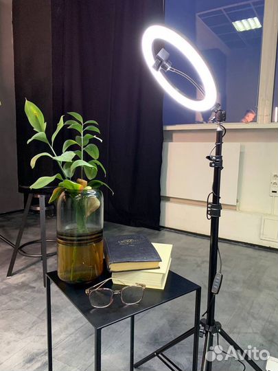 Кольцевая лампа 26 см + штатив