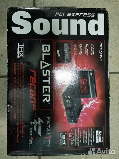 CreativeSound blasterrecon3dfatal1ty Pro