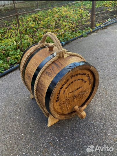 Дубовая бочка 10 литров (доставка в Люберцы)