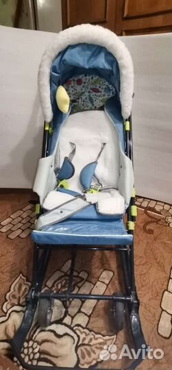 Детские санки коляска ника 7-7