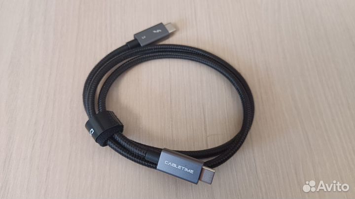 Кабель USB-C cabletime Thunderbolt 3 100 Вт 40 Гб