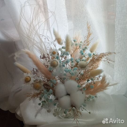 Мини букет из сухоцветов