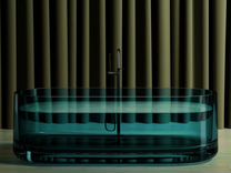 Прозрачная ванна abber Kristall AT9708Emerald зеле