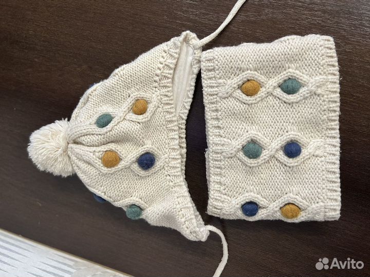 Шапка и снуд для девочки zara