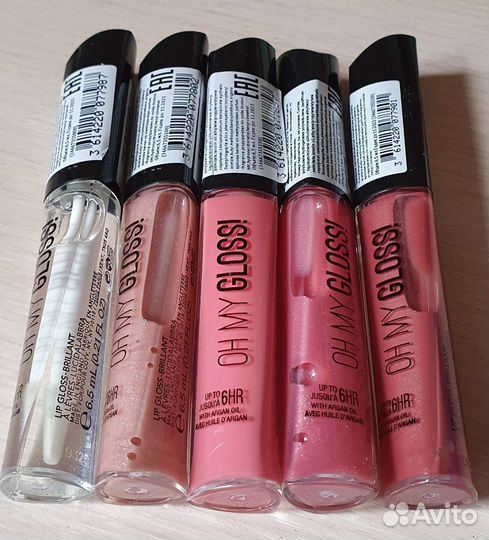 Блеск, помада, масло для губ