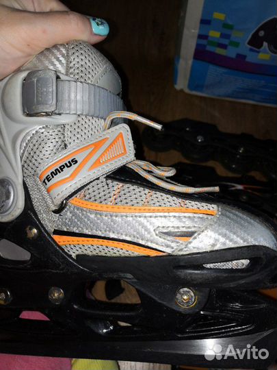 Ролики коньки 2 в 1 29-32р-р и защита