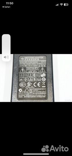 Блок питания shenzhen fujia FJ-SW1204000D 12В 4А