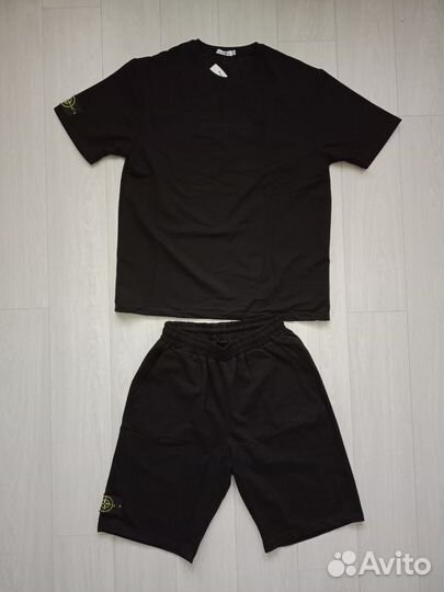 Костюм летний шорты и футболка Stone Island рS-2XL