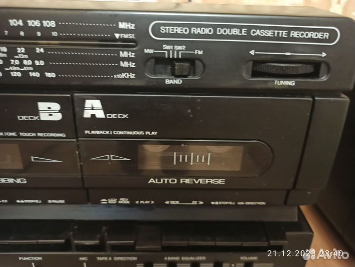 Переносная двухкассетная магнитола nice