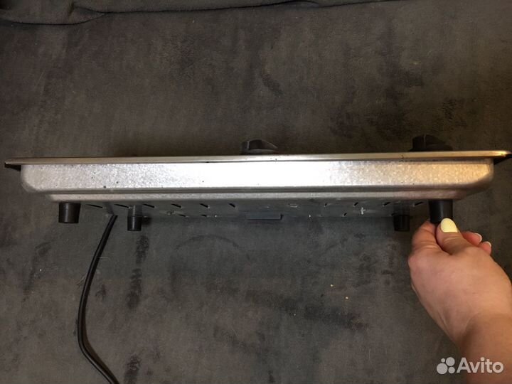 Электроплита двухкомфорочная встраиваемая с ножкой