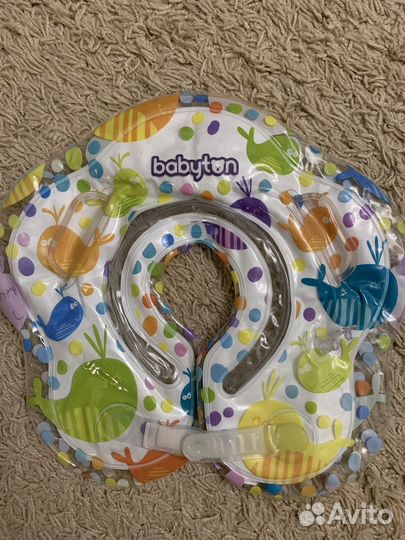 Водный коврик надувной+ круг для купания