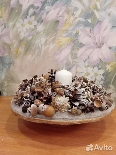 Новогодний подсвечник