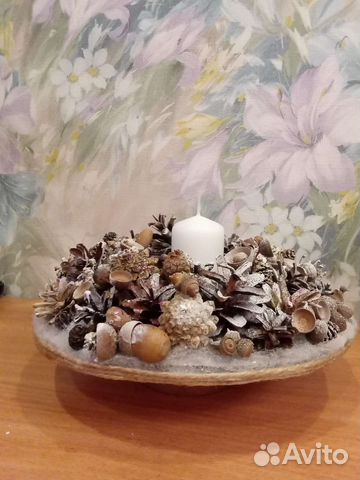 Новогодний подсвечник