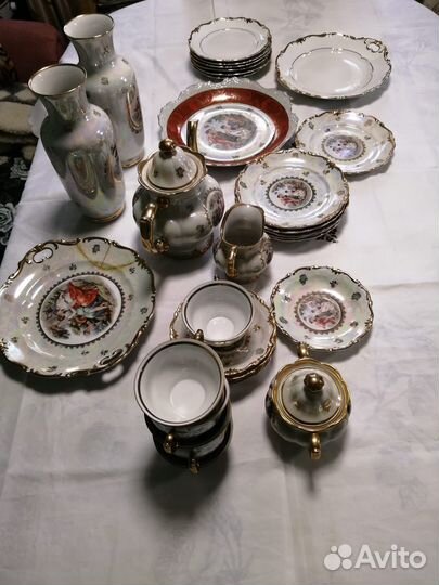 Сервиз гдр Мадонна + вазы