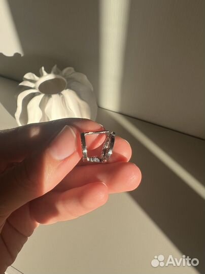 Серьги кольца двойные