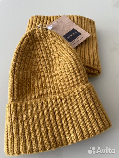 Новый Комплект шапка и снуд детский