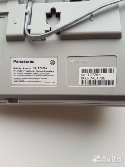 Агс panasonic Kx-teb308 системный телефон kx-7730