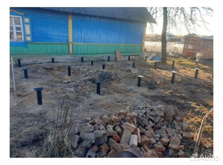 Винтовые сваи под ключ установка