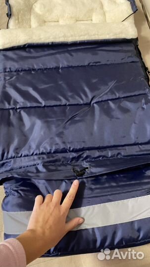 Конверт детский из овчины зимний новый