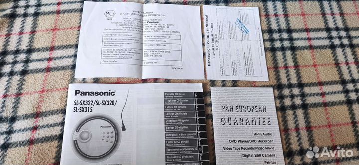 Cd плеер panasonic sl-sx320