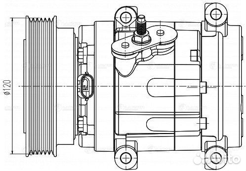 Компрессор кондиционера SsangYong New Actyon/Koran