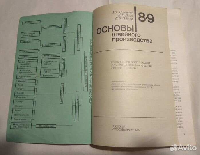 Учебные пособия СССР Основы швейного производства