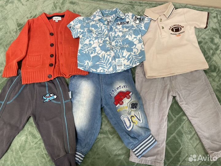 Одежда для мальчика 74 кофта рубашка джинсы