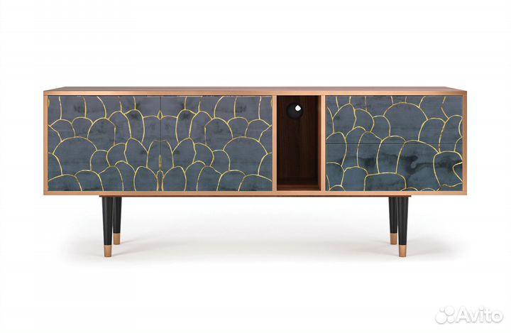 Тв-тумба T1 - Орех - Blue Lagoon