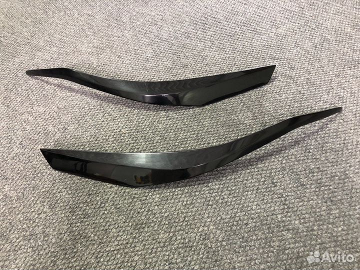 Реснички на фары Hyndai Solaris рест