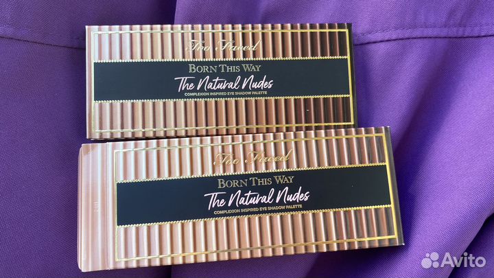 Палетка теней too faced born this way