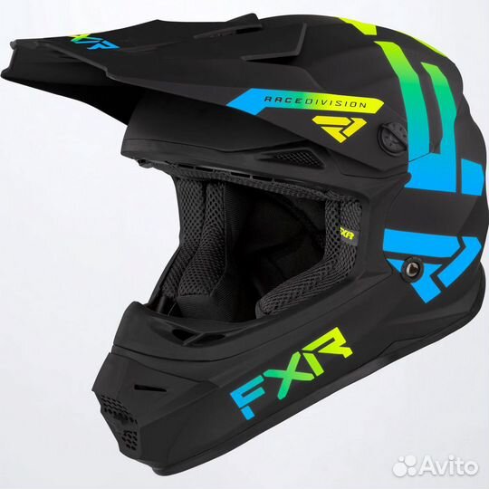 Шлем Детский FXR Legion Black/Blue/Hi Vis 220640-1