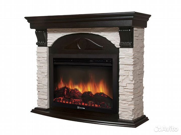 Портал Firelight Torre 25S камень, шпон