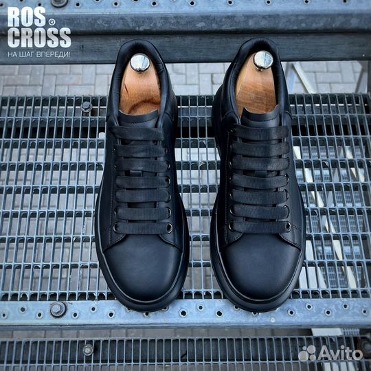 Мужские кожаные кеды