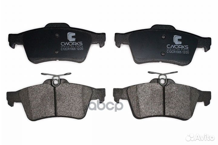 Тормозные колодки задние (Low Metallic) C12CR10